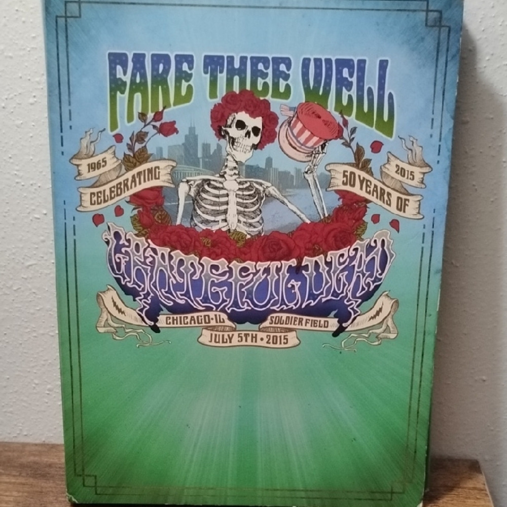Grateful Dead Fare Thee Well Poster And 5 DVD Set